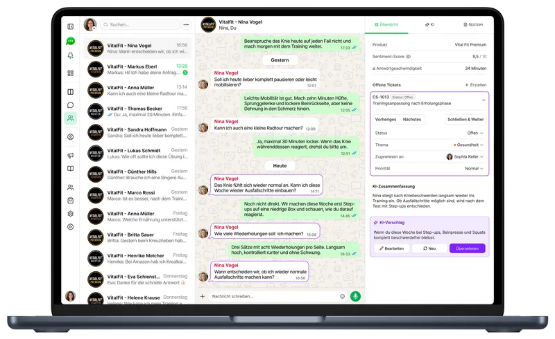 ChatSuite auf einem MacBook